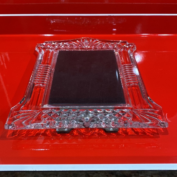 WATERFORD CRYSTAL PICTURE FRAME "ABBEVILLE" 4 X 6 photo area EUC - Picture 14 of 15